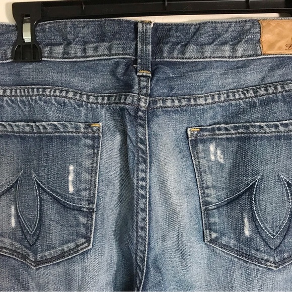 Level 99 Distressed Boyfriend Jeans Size 29 Blue Casual Pockets Cotton - Picture 7 of 12